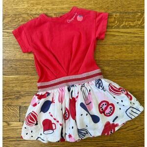Catimini Girls' Red Dress Size 12 Months